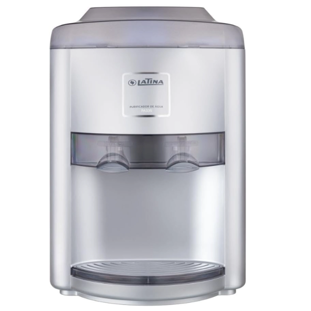 PURIFICADOR DE ÁGUA REFRIGERADA E NATURAL POR COMPRESSOR PRATA - BIVOLT