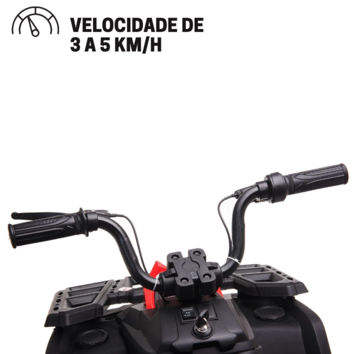 Quadriciclo Elétrico Infantil 12v Vermelho com Controle Remoto Segurança e Diversão para Crianças