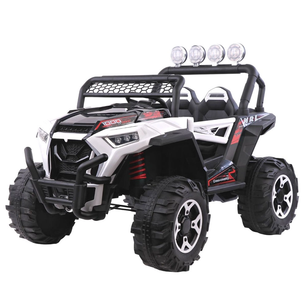 QUADRICICLO ELÉTRICO INFANTIL C/ 2 LUGARES UTV 4X4 BRANCO -  IMPORTWAY 