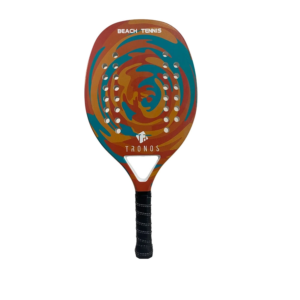 RAQUETE DE BEACH TENNIS TRONOS PROFISSIONAL 50% FIBRA DE VIDRO E 50% CARBONO SU-TN-FCA COLOR 