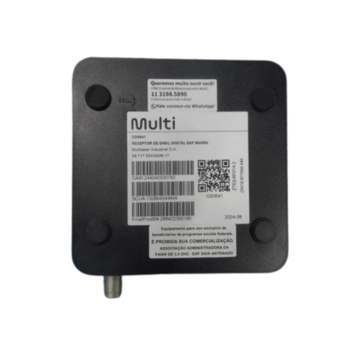 RECEPTOR DE SINAL DIGITAL EAF NAGRA COM CONTROLE MULTILASER RECEPTOR DE SINAL DIGITAL EAF NAGRA COM CONTROLE MULTILASER
