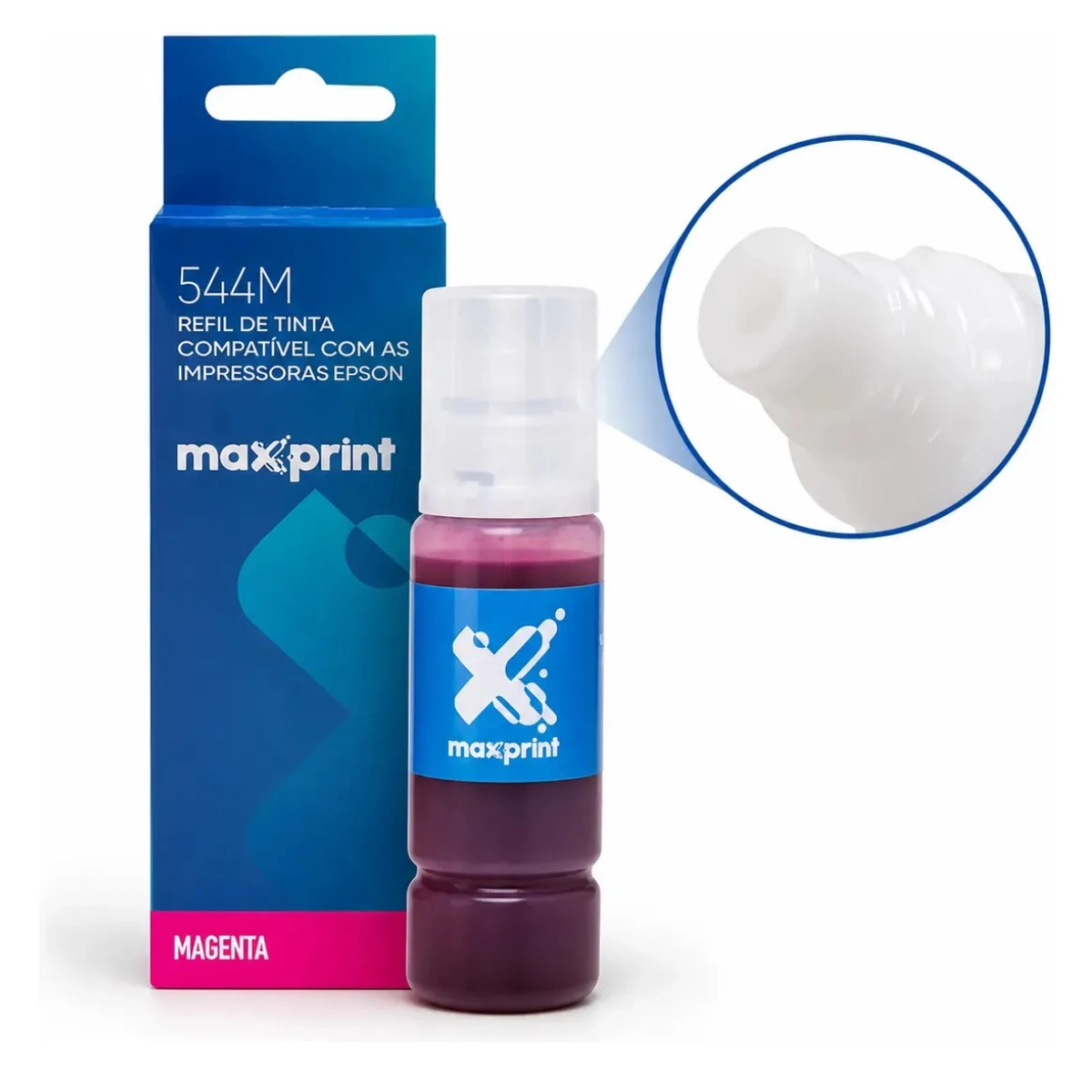 REFIL DE TINTA T544 MAXPRINT COMPATÍVEL L3110 L3150 MAGENTA 70ML REFIL DE TINTA T544 MAXPRINT COMPATÍVEL L3110 L3150 MAGENTA 70ML