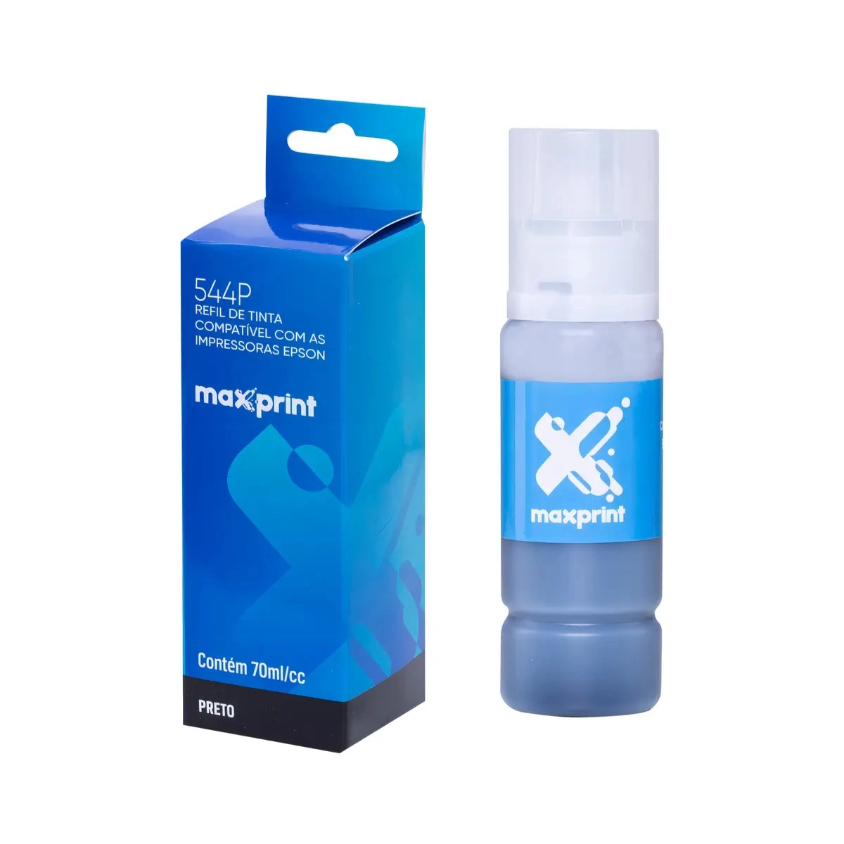 REFIL TINTA PRETO MAXPRINT COMPATIVEL EPSON T544120 70ML REFIL TINTA PRETO MAXPRINT COMPATIVEL EPSON T544120 70ML