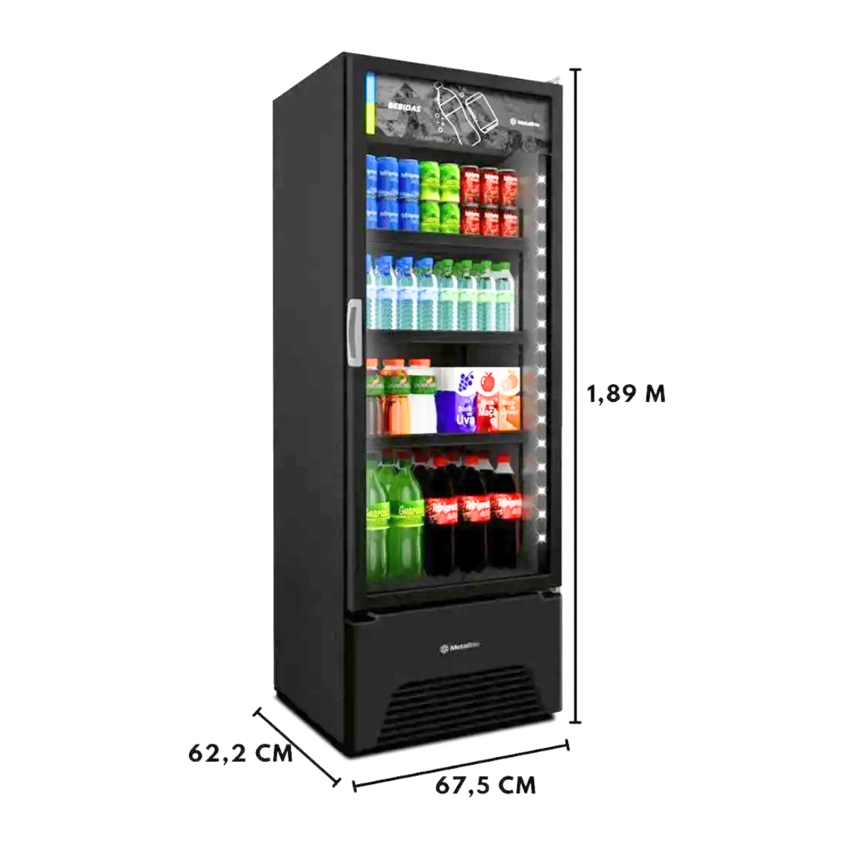 REFRIGERADOR EXPOSITOR VERTICAL BEBIDAS 403L METALFRIO 127V REFRIGERADOR EXPOSITOR VERTICAL BEBIDAS 403L METALFRIO 127V