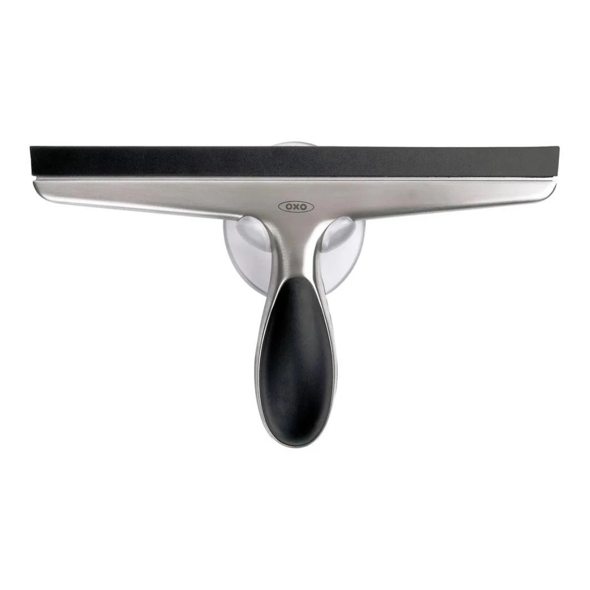 RODO LIMPA VIDROS PIA PORTA AÇO INOXIDÁVEL COM SUPORTE OXO COR PRATEADO