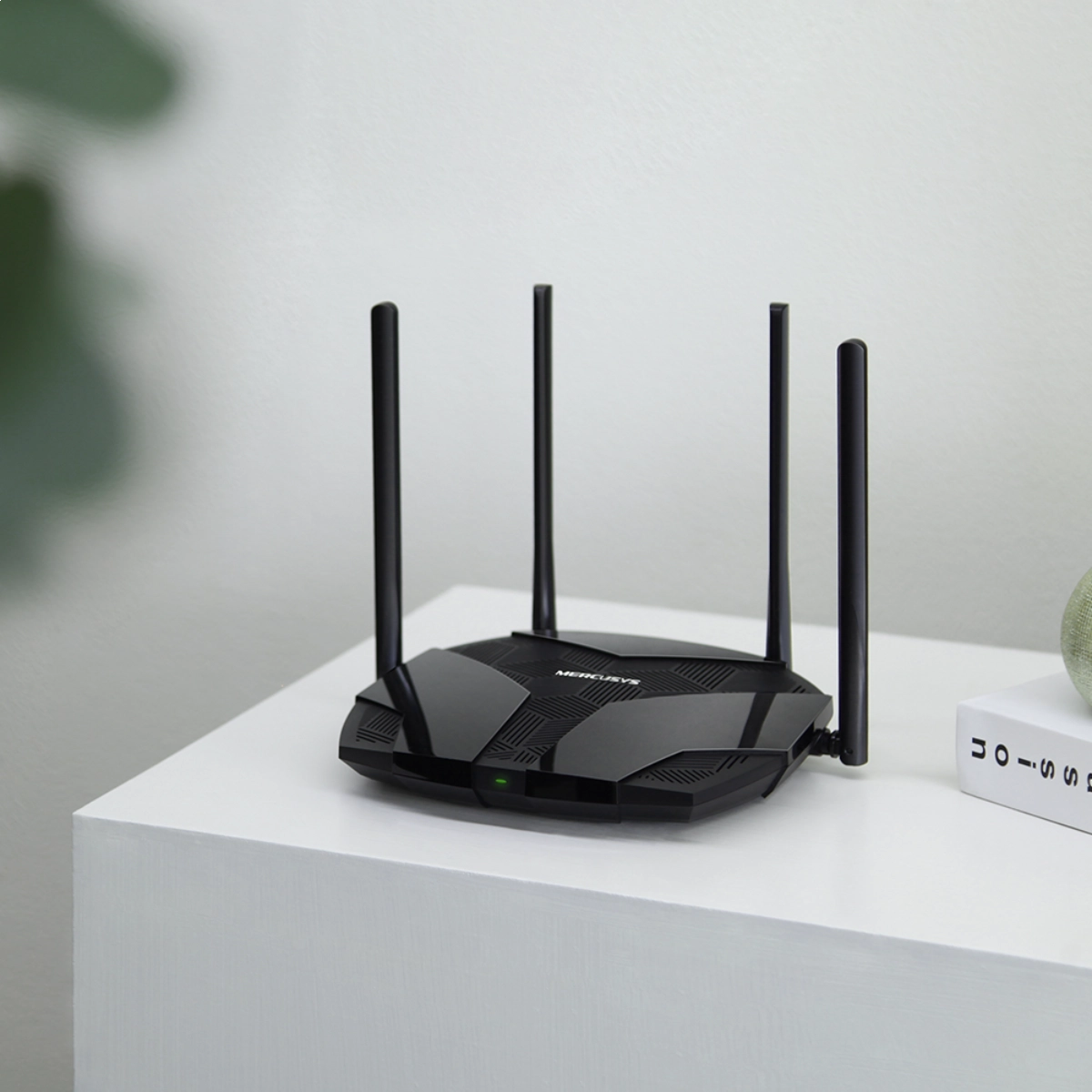 ROTEADOR WIRELESS WI-FI 6 GIGABIT DUAL BAND EASYMESH PRETO