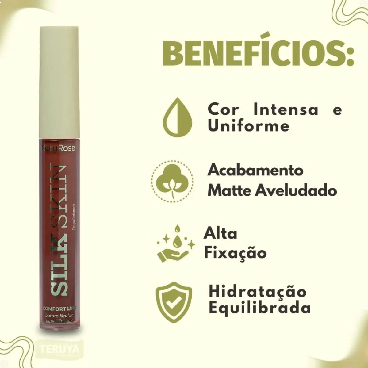 RUBY ROSE BATOM LÍQUIDO SILK SKIN COMFORT LIPS SL10