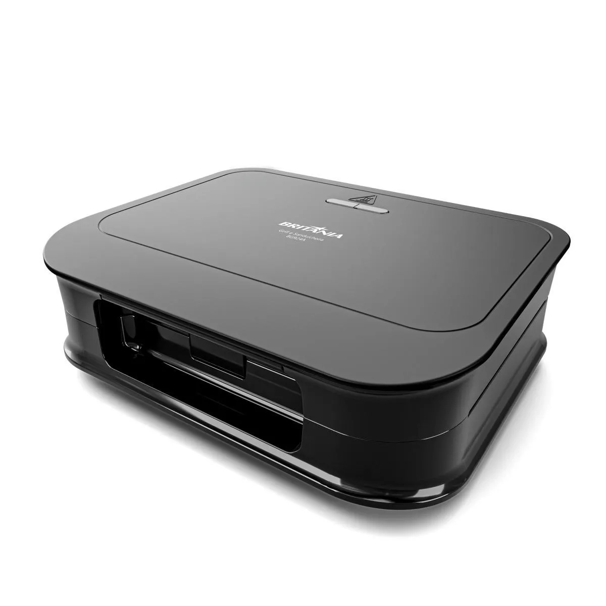 SANDUICHEIRA E GRILL BRITANIA PRETO 2 EM 1 750W BGR24A 127V