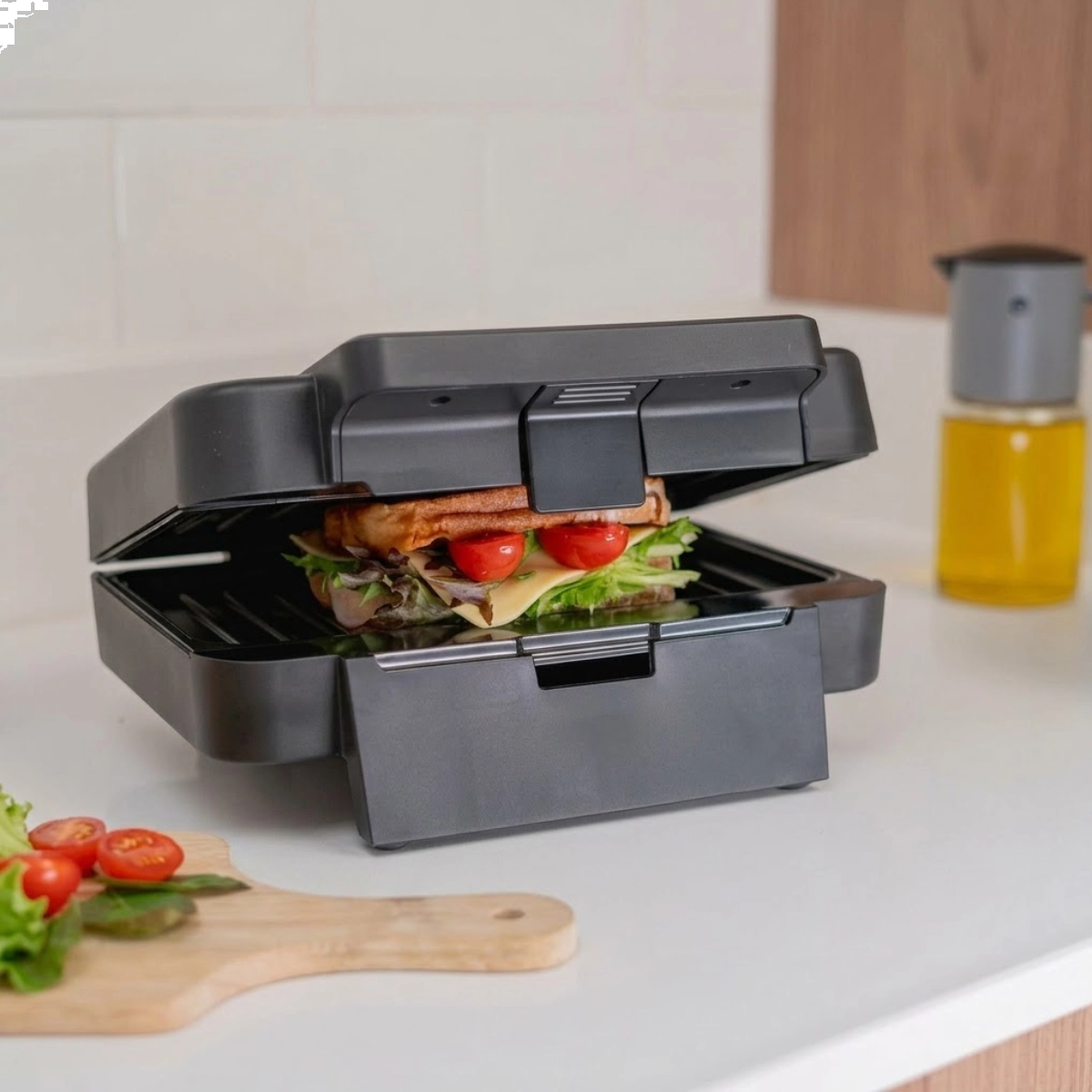 SANDUICHEIRA E GRILL ELETRICA COM PRENSADOR GRSF 127V BLACK+DECKER 700W