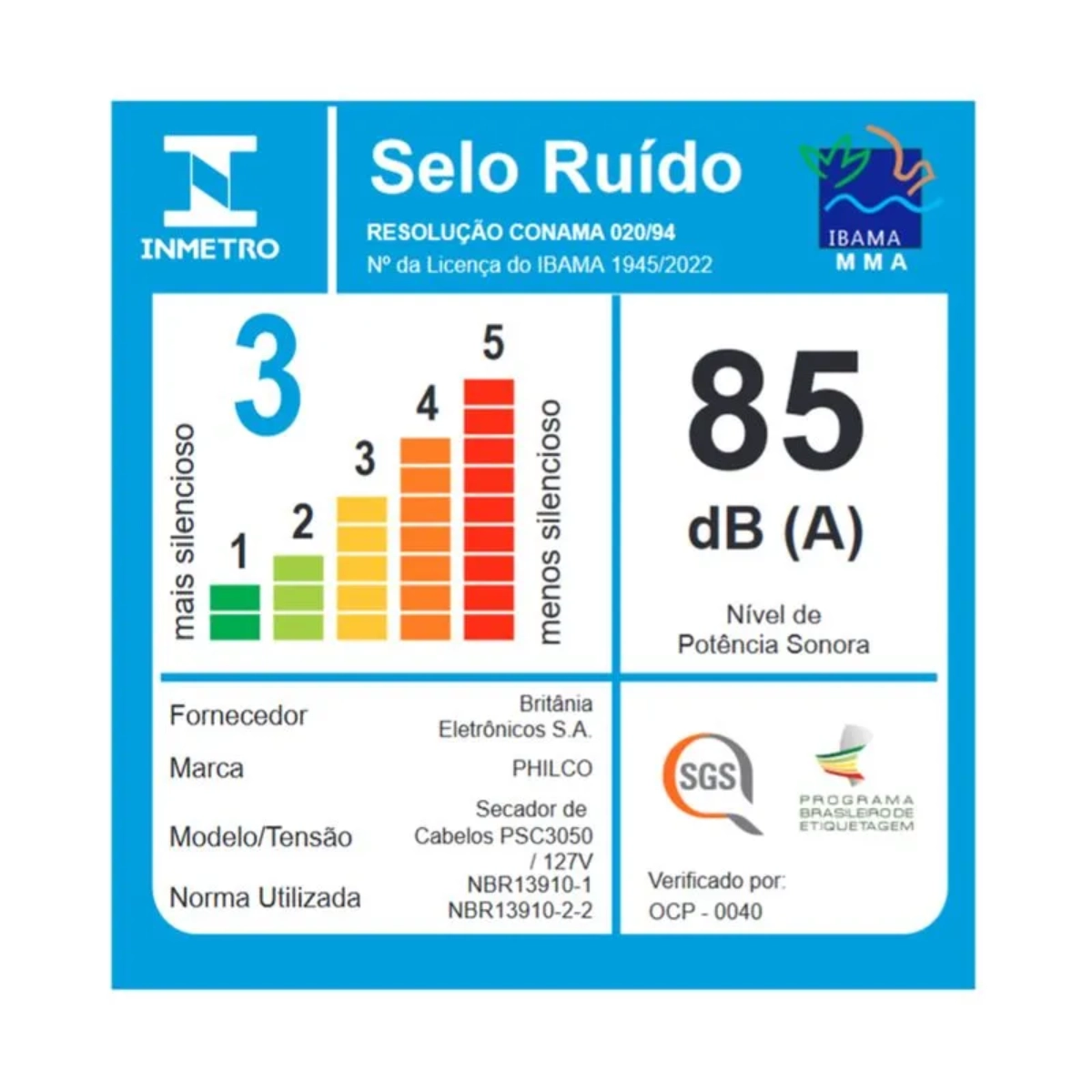 SECADOR DE CABELO PROFISSIONAL PHILCO 220V MOTOR 2000W