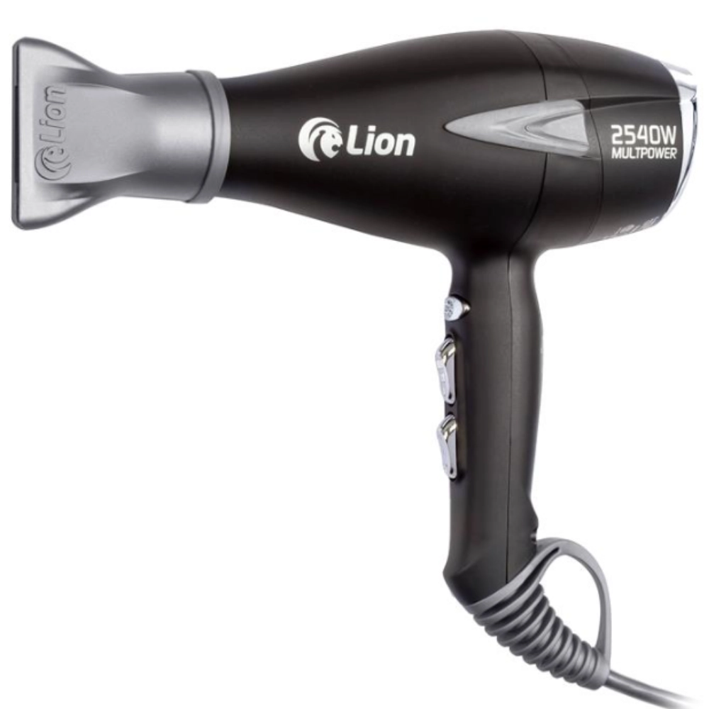 Secador Profissional Lion 2540W Preto Fosco 127V com Display e Tecnologia Aeronáutica

