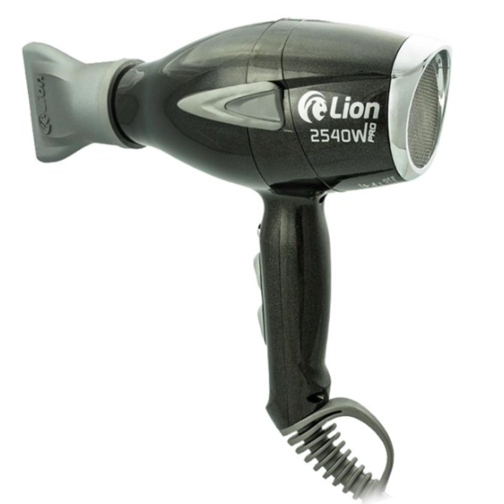 Secador Profissional Lion 2540W Pro 220V | Leve, Potente e Silencioso - Preto Perolado 