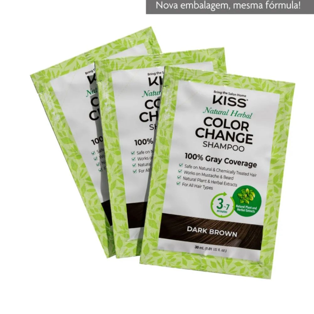Shampoo Tonalizante Color Change Castanho Escuro - Kiss New York