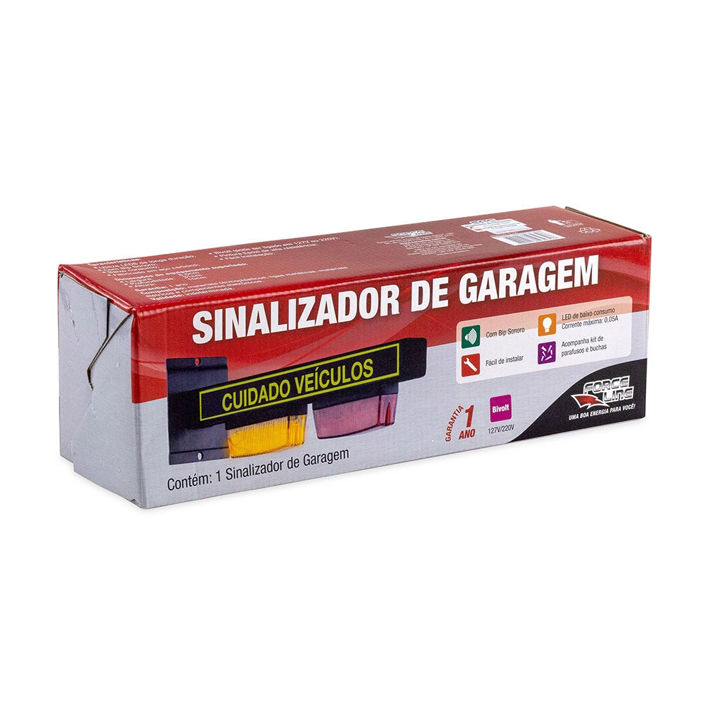 SINALIZADOR DE GARAGEM FORCELINE BIVOLT SINALIZADOR DE GARAGEM FORCELINE BIVOLT