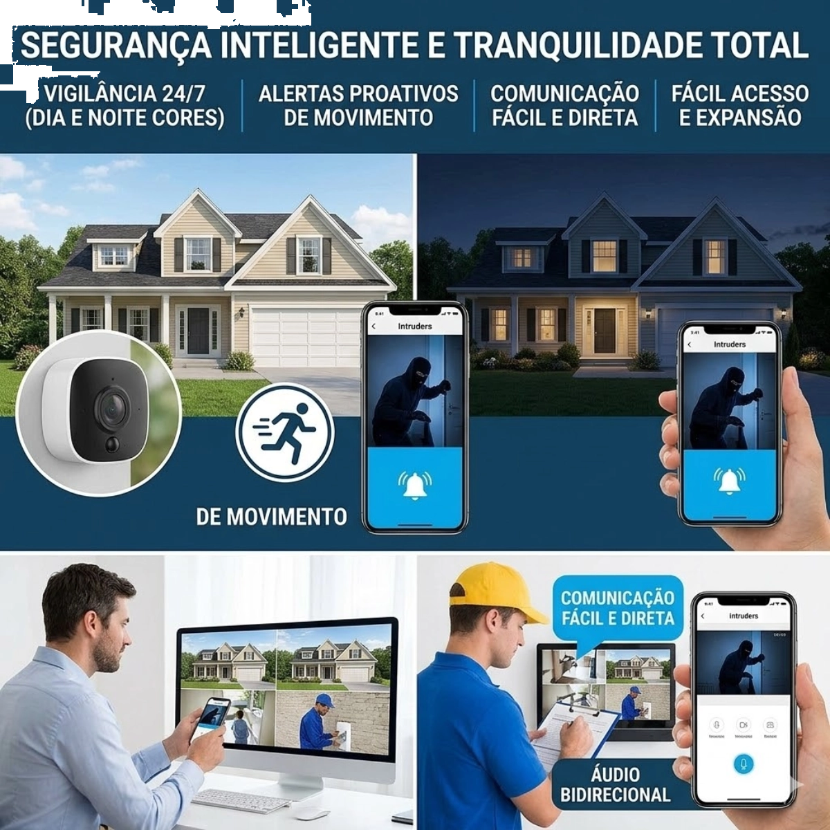 Smart Camera Externa Wi Fi Positivo
