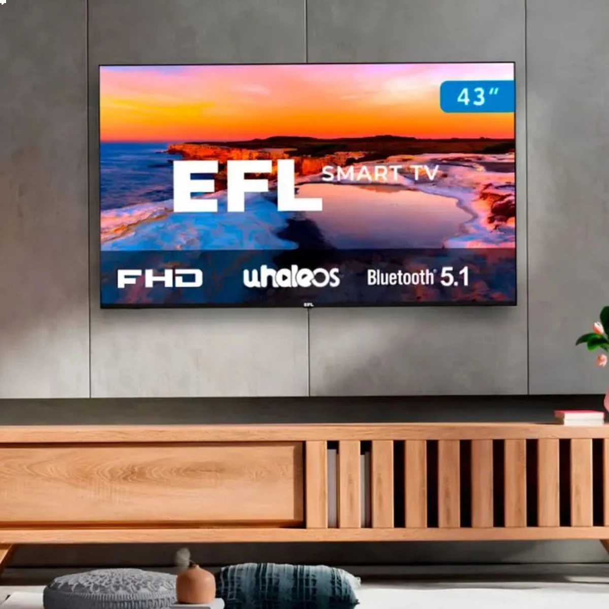 SMART TV EFL DLED 43 POLEGADAS BIVOLT FULL HD E SISTEMA ANDROID SMART TV EFL DLED 43 POLEGADAS BIVOLT FULL HD E SISTEMA ANDROID