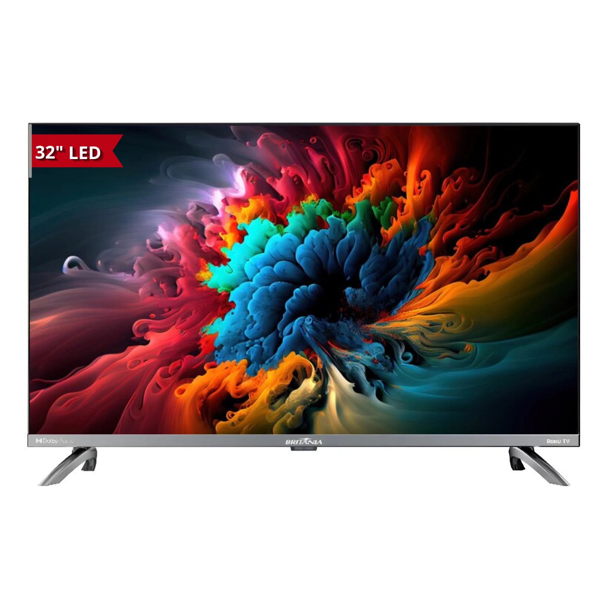 SMART TV HD LED BRITÂNIA 32 POLEGADAS DOLBY AUDIO ROKU