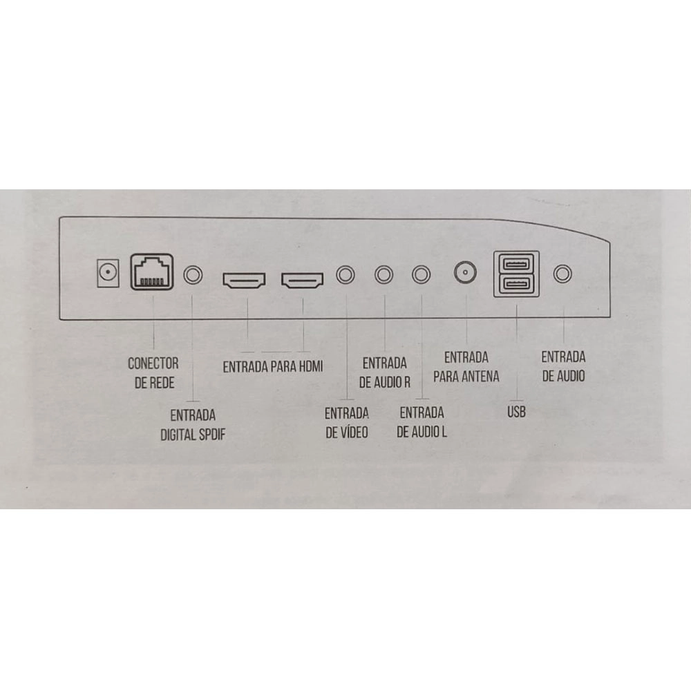 Smart Tv Led 29" Buster Hd com Android 2 Hdmi 2 Usb Wifi Bivolt Hbtv-29
