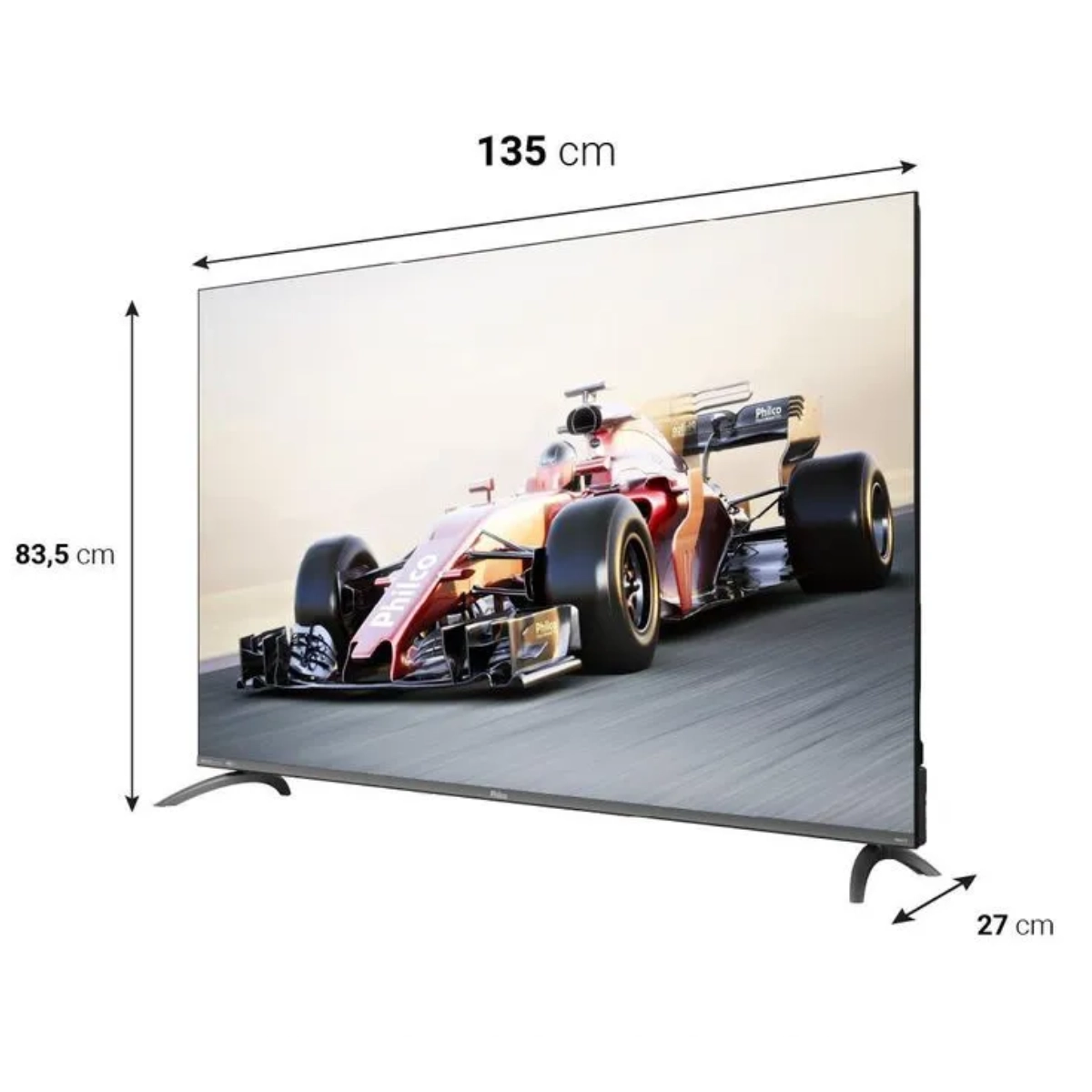 SMARTTV 60 POLEGADAS PHILCO QLED 4K BORDA INFINITA ROKU TV DOLBY COM MIDIACAST E ALEXA