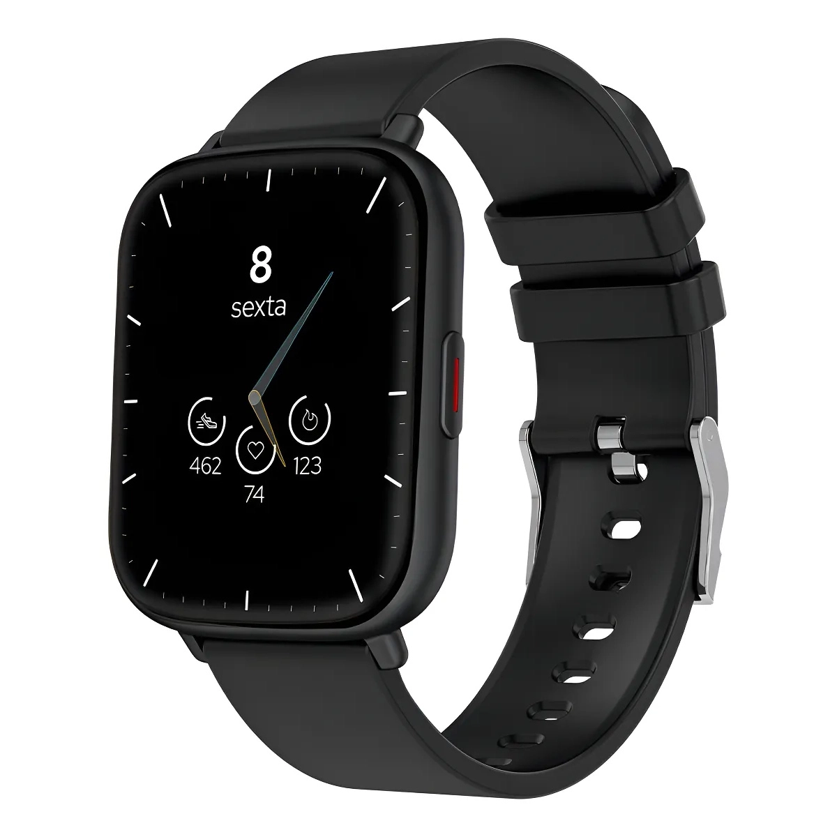 SMARTWATCH ESPORTIVO WB 45MM TELA 1,85 TRACKER 24 MODOS PRETO