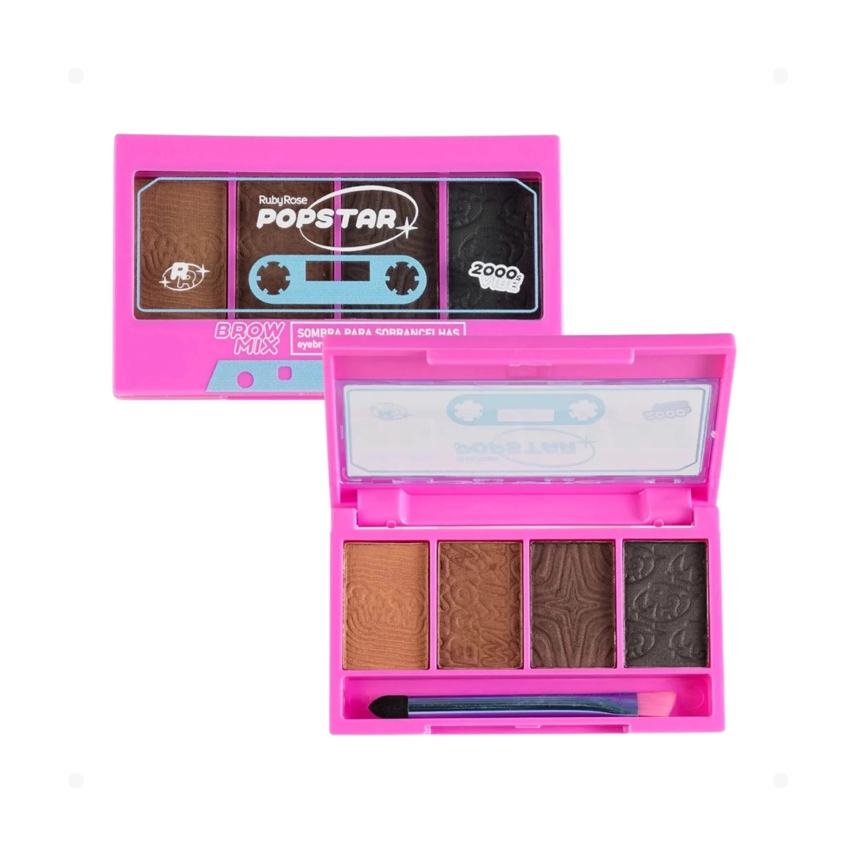 SOMBRA PARA SOBRANCELHAS RUBY ROSE POPSTAR BROW MIX HB E2510 SOMBRA PARA SOBRANCELHAS RUBY ROSE POPSTAR BROW MIX HB E2510