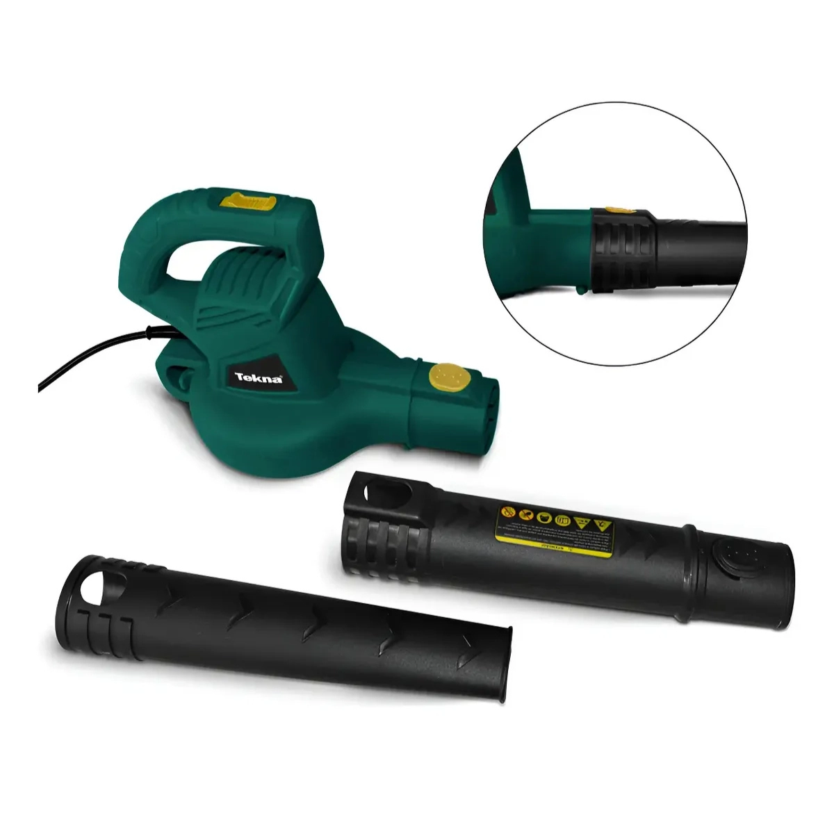 SOPRADOR DE FOLHAS ELETRICO 220V 2000W ULTRA DESEMPENHO TEKNA VERDE