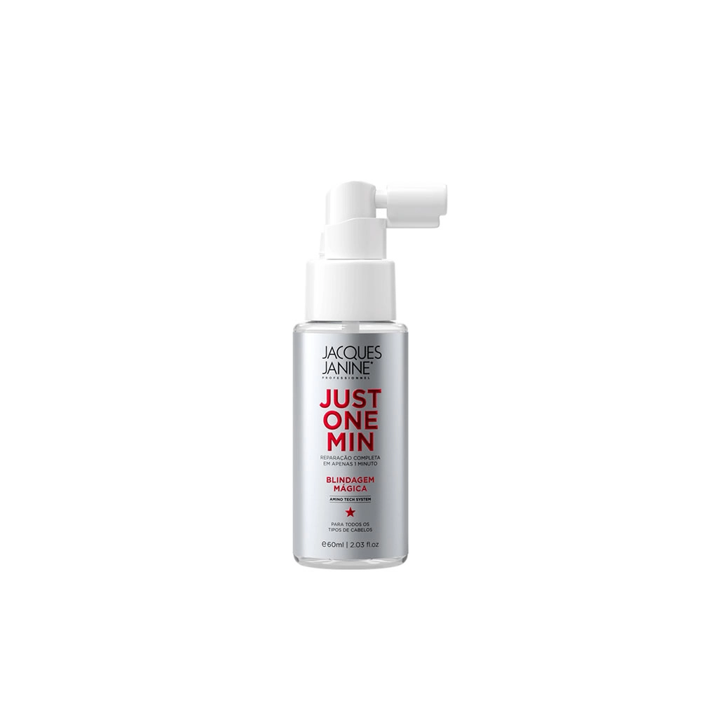 SPRAY DE CABELOS BLINDAGEM MÁGICA JUST ONE MINUTE JACQUES JANINE 60ML 