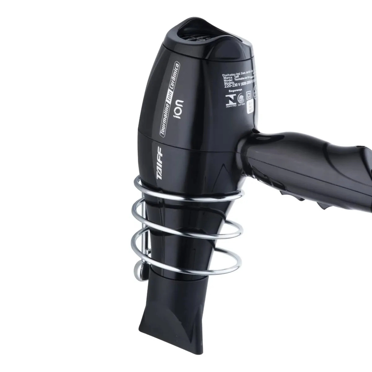 SUPORTE DE PAREDE PARA SECADOR DE CABELOS CROMADO SCHMITT 