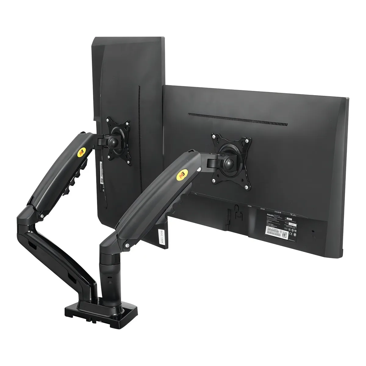 SUPORTE DUPLO ARTICULADO PARA MONITORES 17 A 35 PISTÃO A GÁS F160 