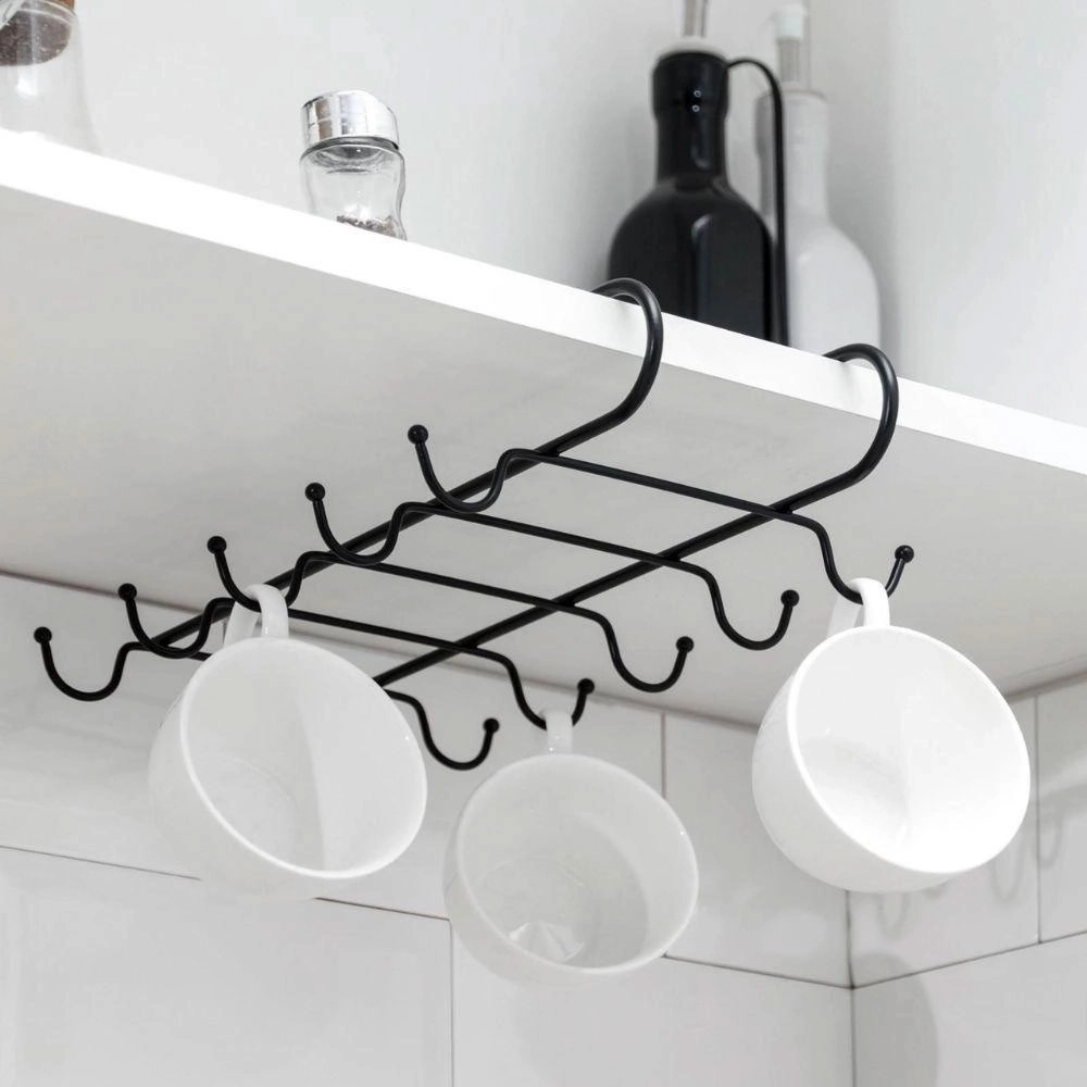 Suporte para 8 Xícaras Schmitt Inox Preto