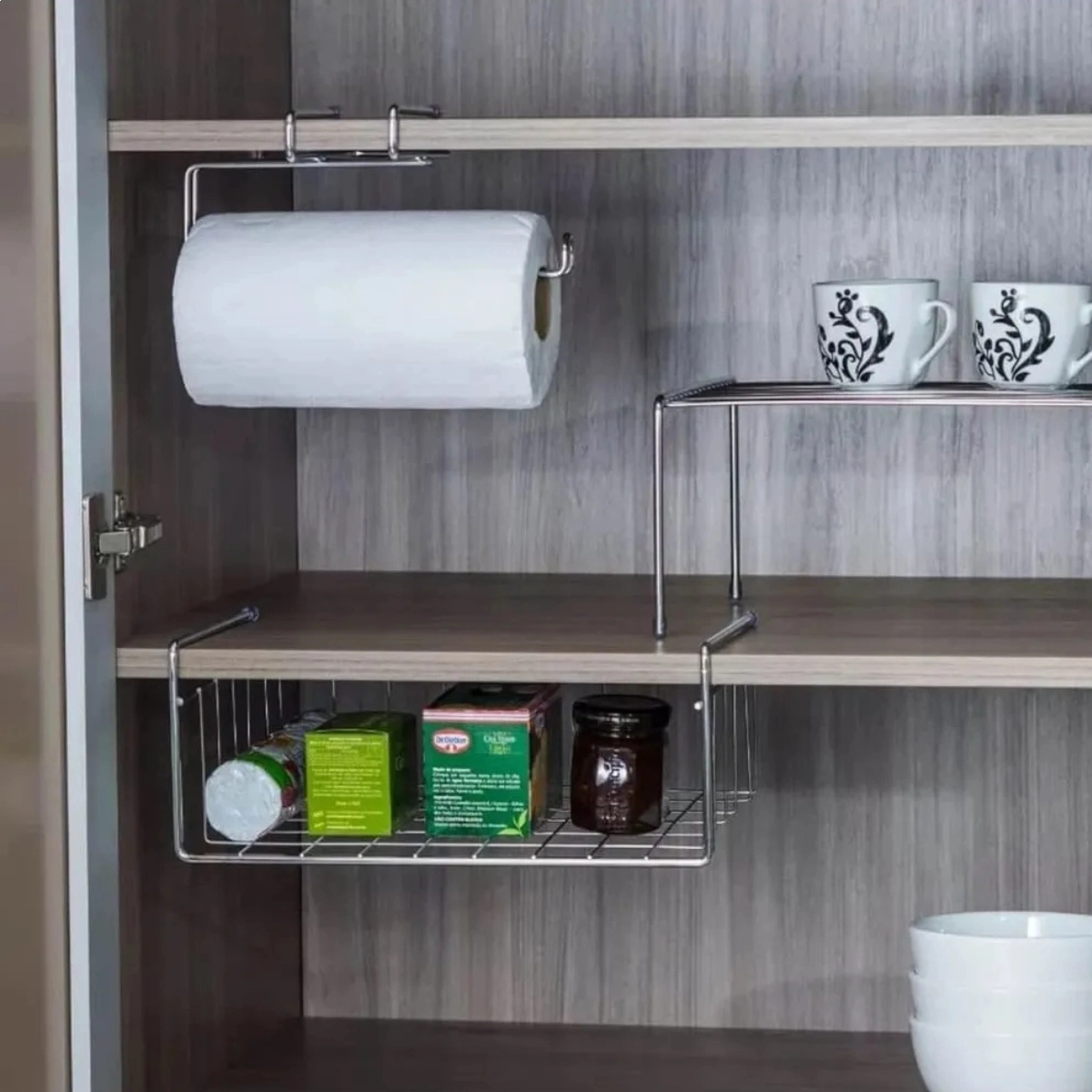 SUPORTE SUSPENSO PARA PAPEL SCHMITT L250 X A110 X P160 MM CROMADO