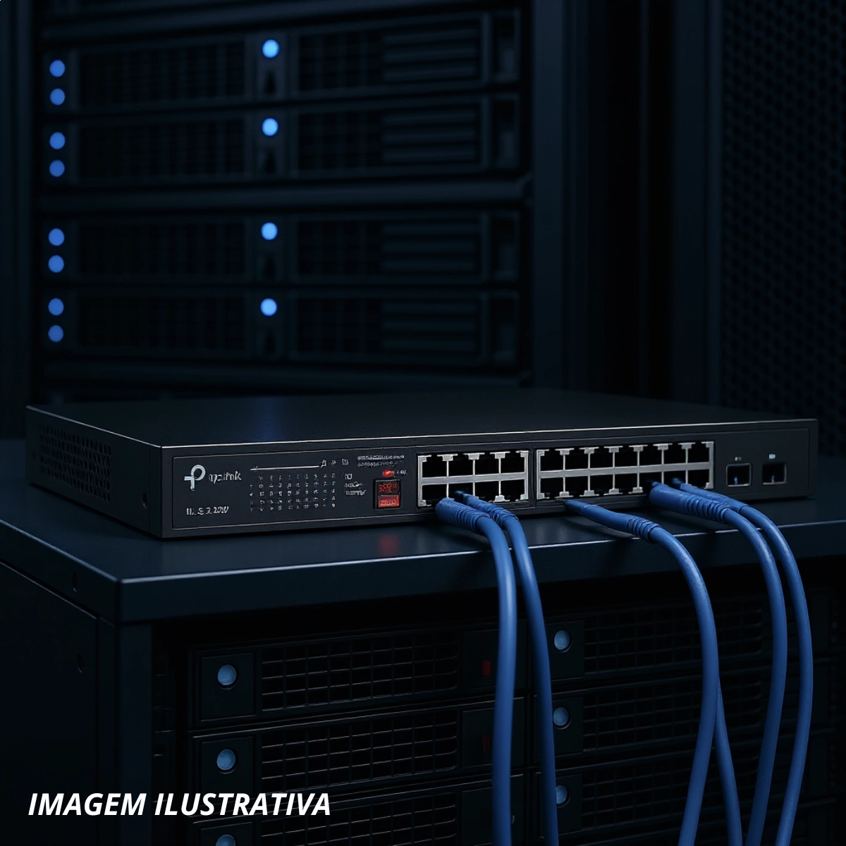 SWITCH NÃO GERENCIÁVEL COM 24-PORTAS TL-SL1226P POE+ E 2-PORTAS GIGABIT