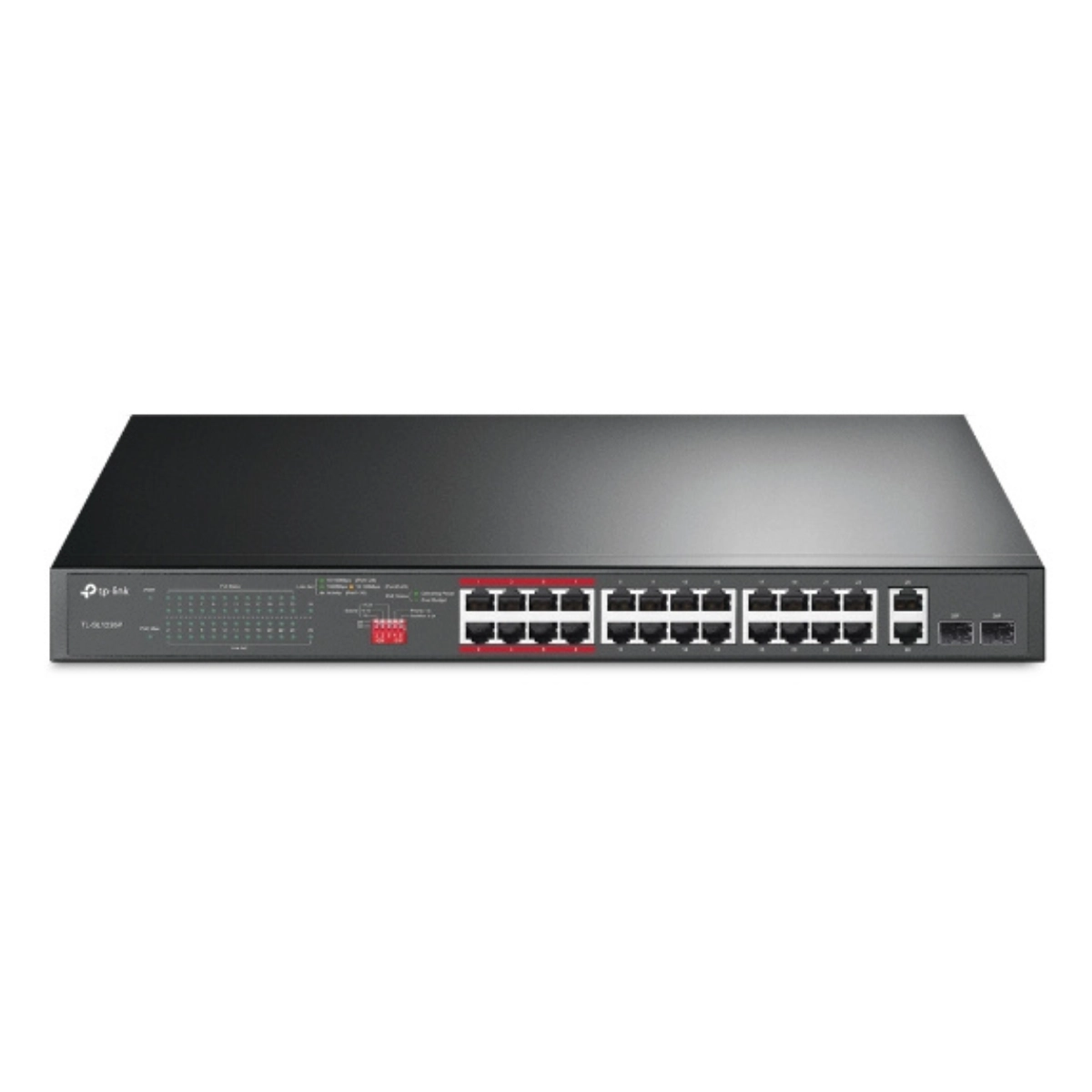 SWITCH NÃO GERENCIÁVEL COM 24-PORTAS TL-SL1226P POE+ E 2-PORTAS GIGABIT