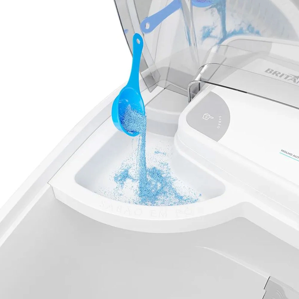 TANQUINHO DE LAVAR ROUPA SEMI AUTOMÁTICO BRITÂNIA 10KG BRANCO