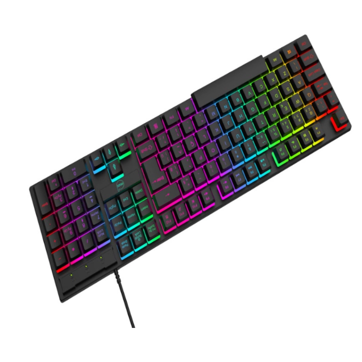 TECLADO GAMER GTE1000 RAINBOW COM FIO PRETO - DAZZ