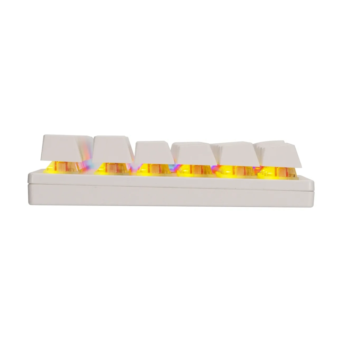 TECLADO MECÂNICO GAMER BRX RGB MW617 BRANCO