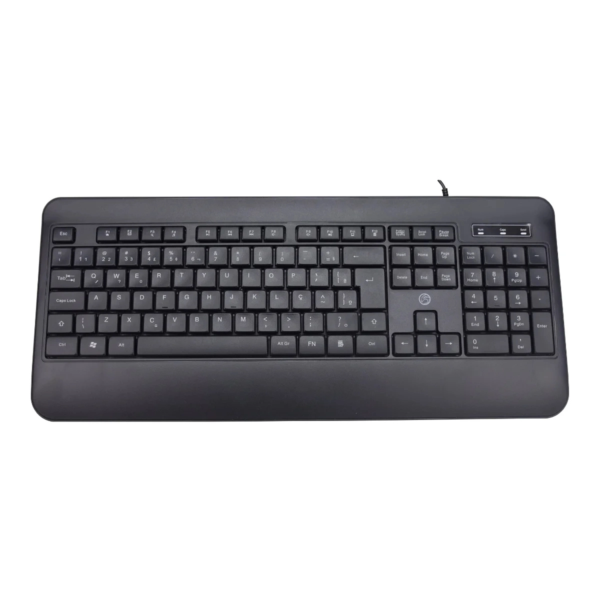 TECLADO USB CORPORATIVO COM PERFIL BAIXO PRETO - BPC 
