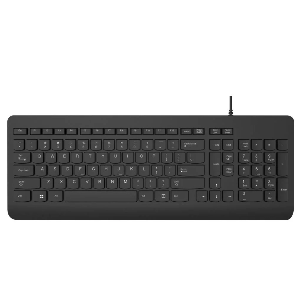 TECLADO USB CORPORATIVO COM PERFIL BAIXO PRETO - BPC 