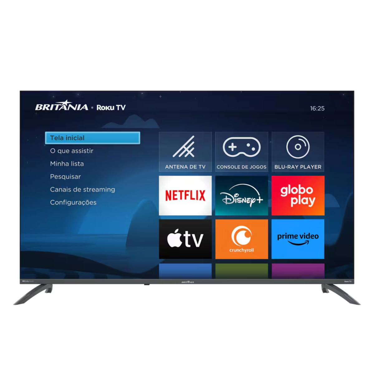 TELEVISAO SMART TV 50? BRITÂNIA ROKU LED DOLBY AUDIO 4K 