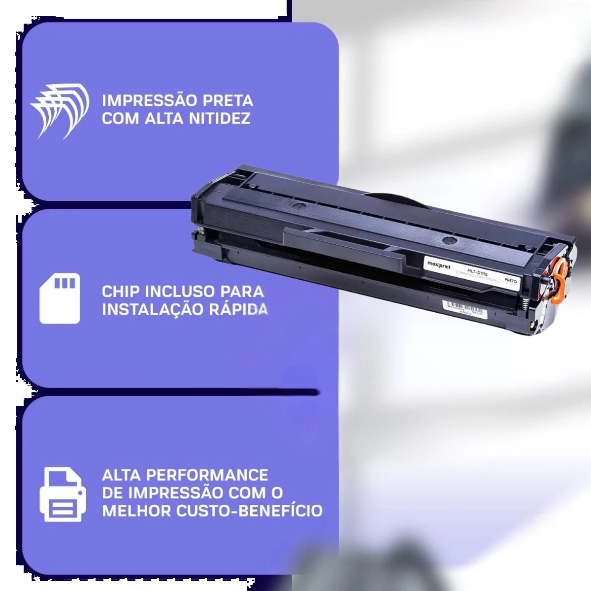 TONER PARA IMPRESSORA MAXPRINT COMPATÍVEL P/ SAMSUNG MLT-D111S