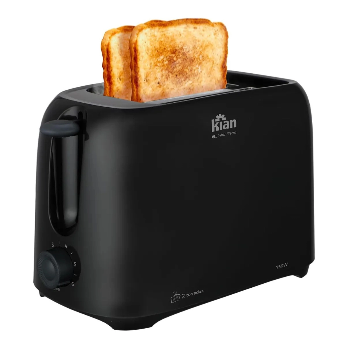 TORRADEIRA ELETRICA KIAN TO100 PRETA 220V 750W 6 NIVEIS TORRADEIRA ELETRICA KIAN TO100 PRETA 220V 750W 6 NIVEIS