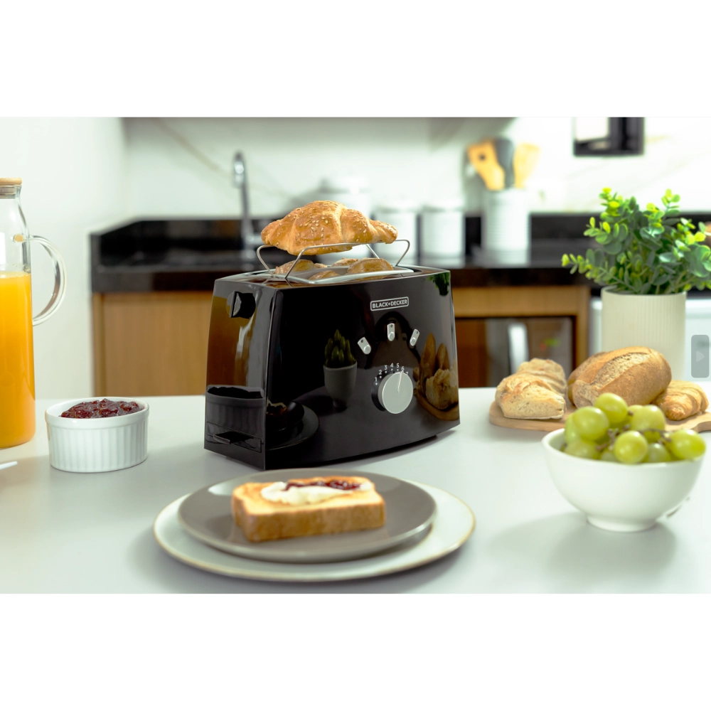 Torradeira Tostador De Pão 7 Niveis Black Decker 800w 127v Cor Preto