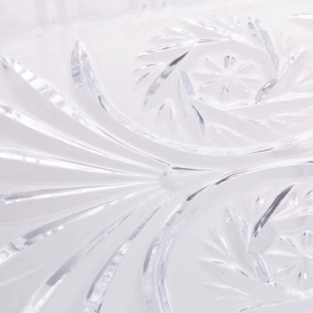 TRAVESSA COM PE DE CRISTAL DE CHUMBO DRAGON LYOR 34X15X10,5 TRAVESSA COM PE DE CRISTAL DE CHUMBO DRAGON LYOR 34X15X10,5