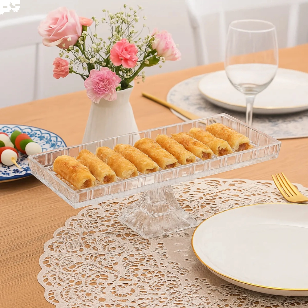 TRAVESSA COM PE DE CRISTAL DE CHUMBO DRAGON LYOR 34X15X10,5 TRAVESSA COM PE DE CRISTAL DE CHUMBO DRAGON LYOR 34X15X10,5