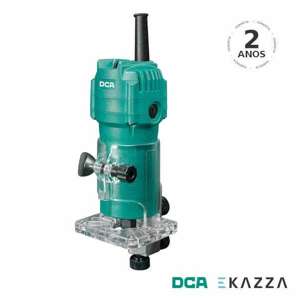 Tupia Manual 1/4'' 530W Base Acrilica Transparente 220V 