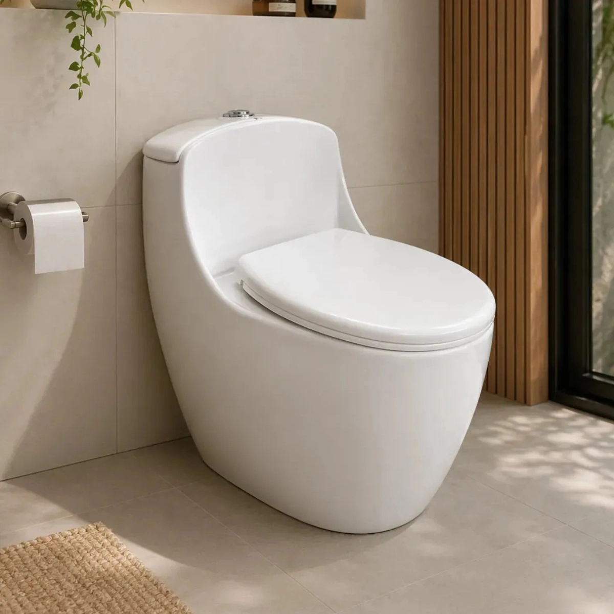 Vaso Sanitário Branco Monobloco Caixa Acoplada Sevilha Soft Close Vaso Sanitário Branco Monobloco Caixa Acoplada Sevilha Soft Close