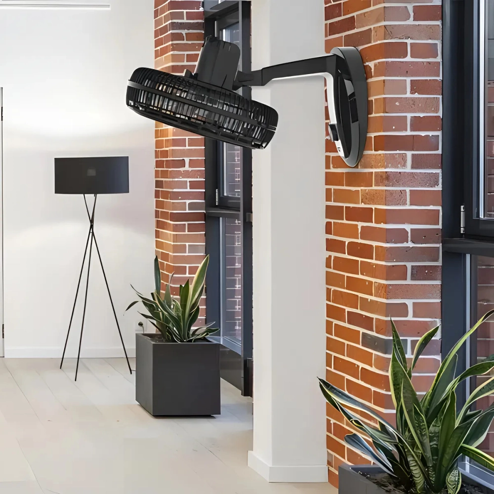 VENTILADOR DE MESA BRITANIA TURBO BVT510P 127V PRETO COM PÁS CINZA