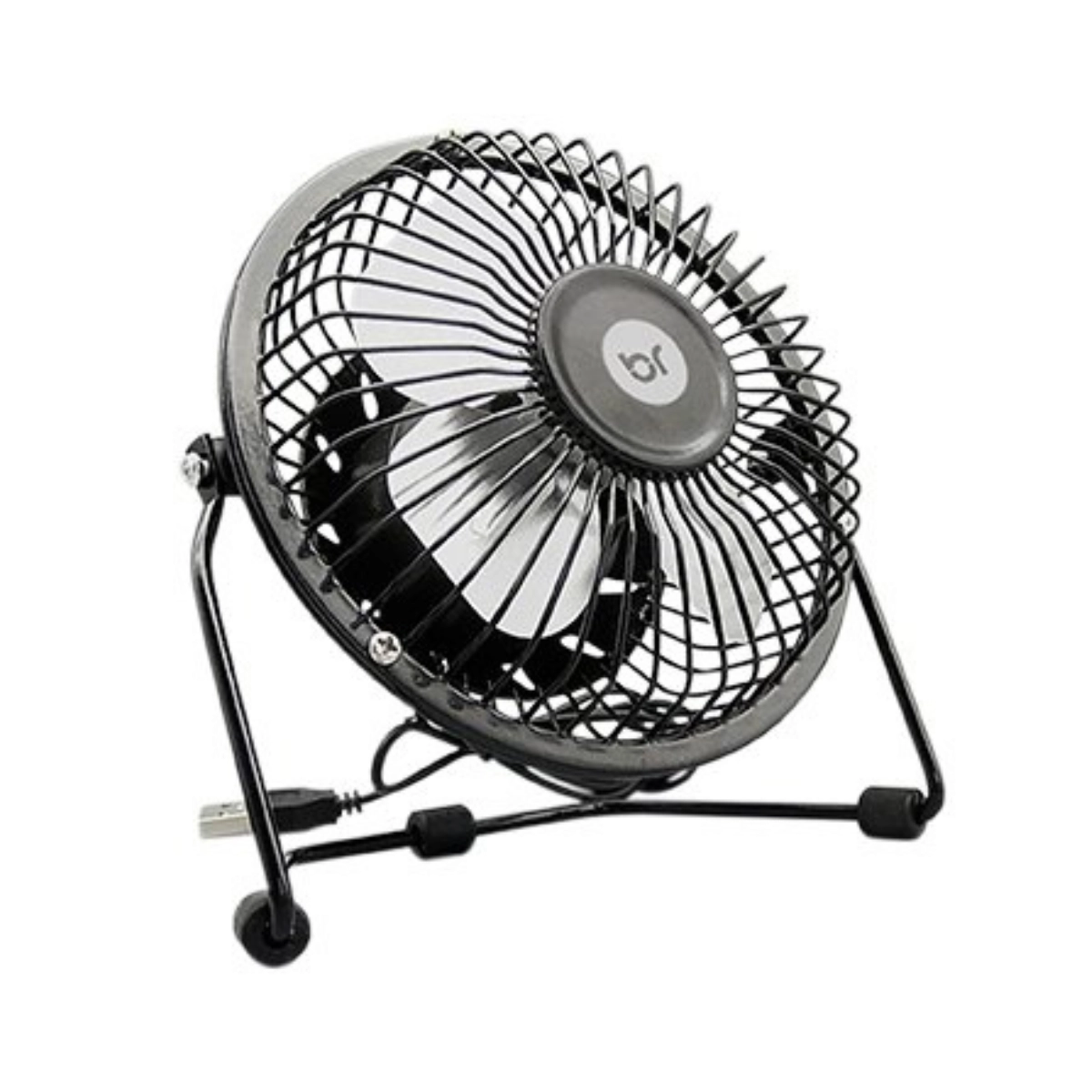 VENTILADOR DE MESA PRETO PORTATIL 15CM 5V USB BRIGHT ULTRA SILENCIOSO