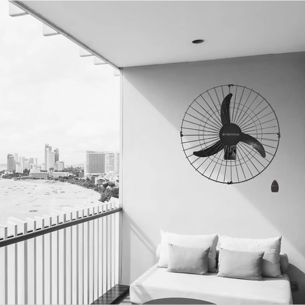 Ventilador Osc de Coluna 60cm Preto/bronze 220v Ventimais 80w