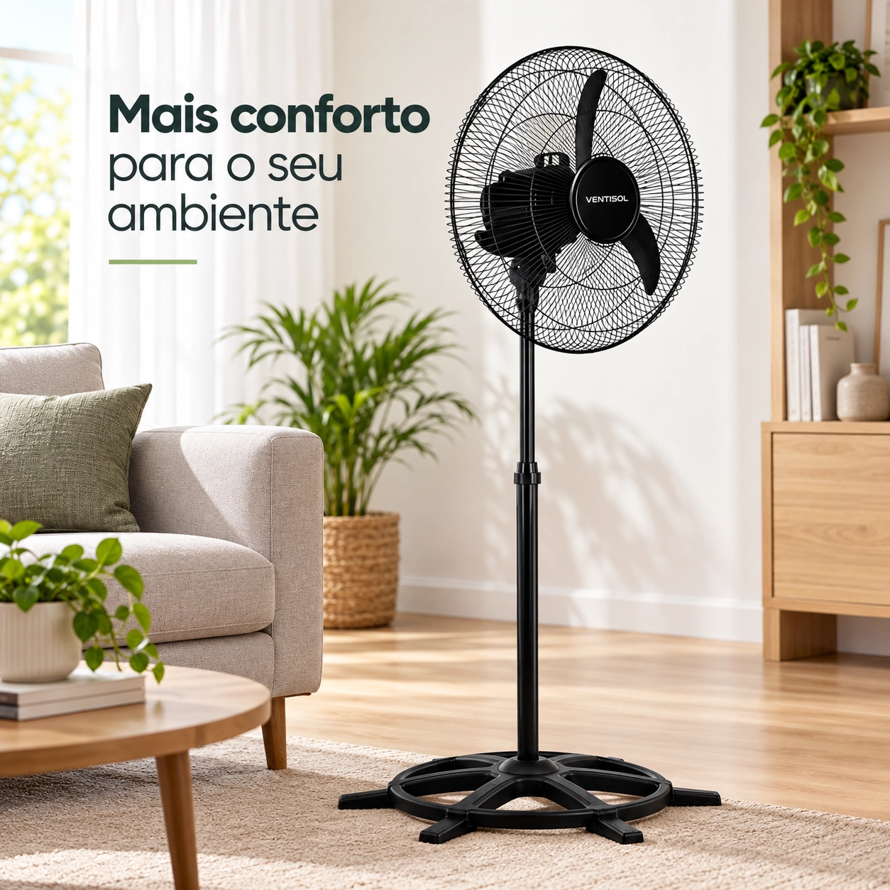VENTILADOR OSCILANTE DE COLUNA 50CM PREMIUM NEW PRETO E GRAFITE 127V VENTILADOR OSCILANTE DE COLUNA 50CM PREMIUM NEW PRETO E GRAFITE 127V